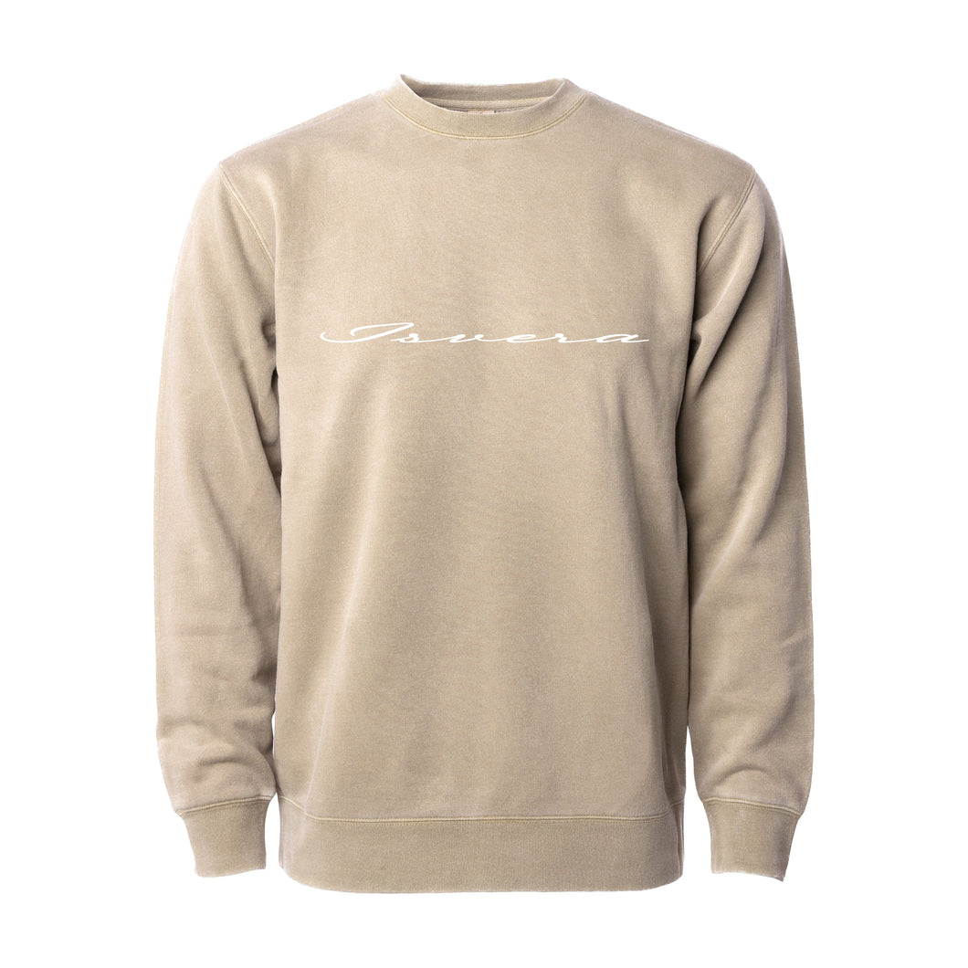 ISVERA ENDEAVOR PIGMENT DYE CREWNECK // SANDSTONE