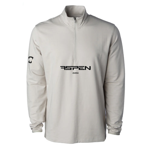 ISVERA ASPEN QUARTER-ZIP // SMOKE