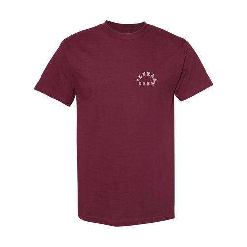 ISVERA CREW T-SHIRT // BORDEAUX