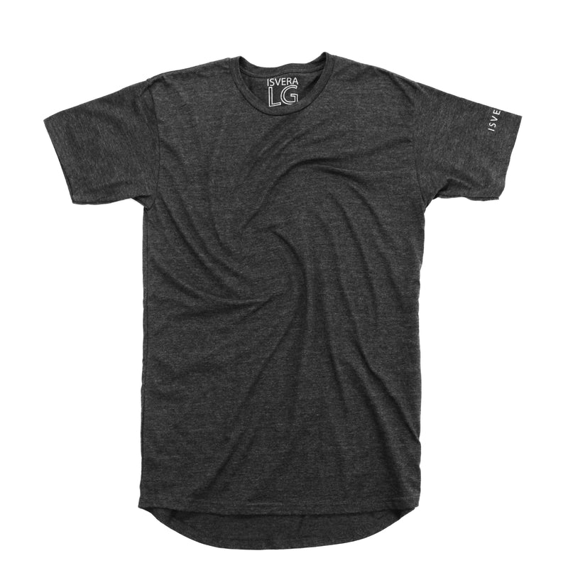 Tee Luv Charcoal Heather Blank T-Shirt - Gray Large